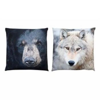 Coussin ours ou loup