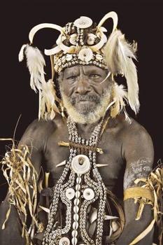 Tenture Village Elder Papua Nouvelle Guinée