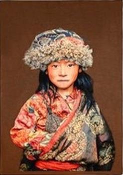 Tenture Tibetan child