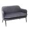 Sofa Charmy velours Couleur : gris