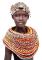 Tenture Samburu girl Couleur : Blanc