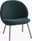 Chair lounge velours bleu Couleur : Vert