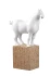 Statue cheval blanc